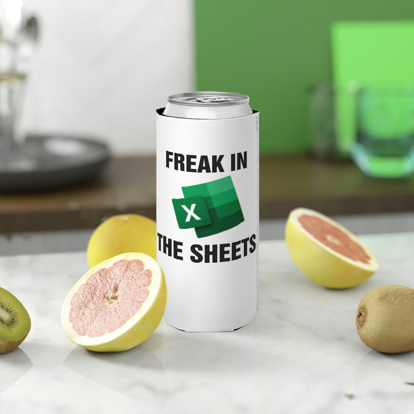 Freak in the Sheets - Slim Can Cooler - Skinny Can Cooler - Wood Unlimited#