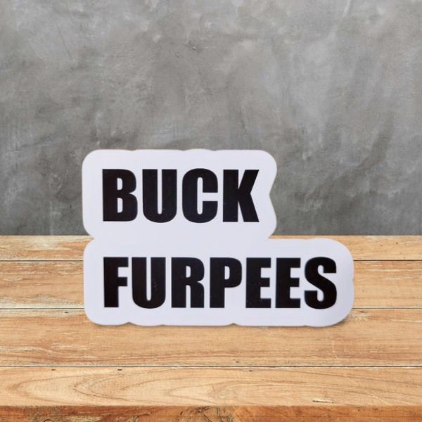 Funny Sticker, Buck Furpees - Fuck Burpees - Funny Crossfit Sticker - Funny Spartan Race Sticker - Funny Workout Decal Sticker - Wood Unlimited#