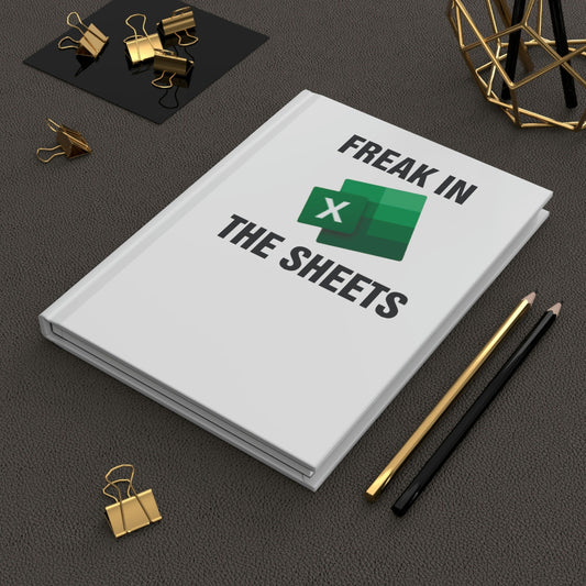 Hardcover Freak in the Sheets Journal - Accountant Gift, Funny Notebook - Wood Unlimited#