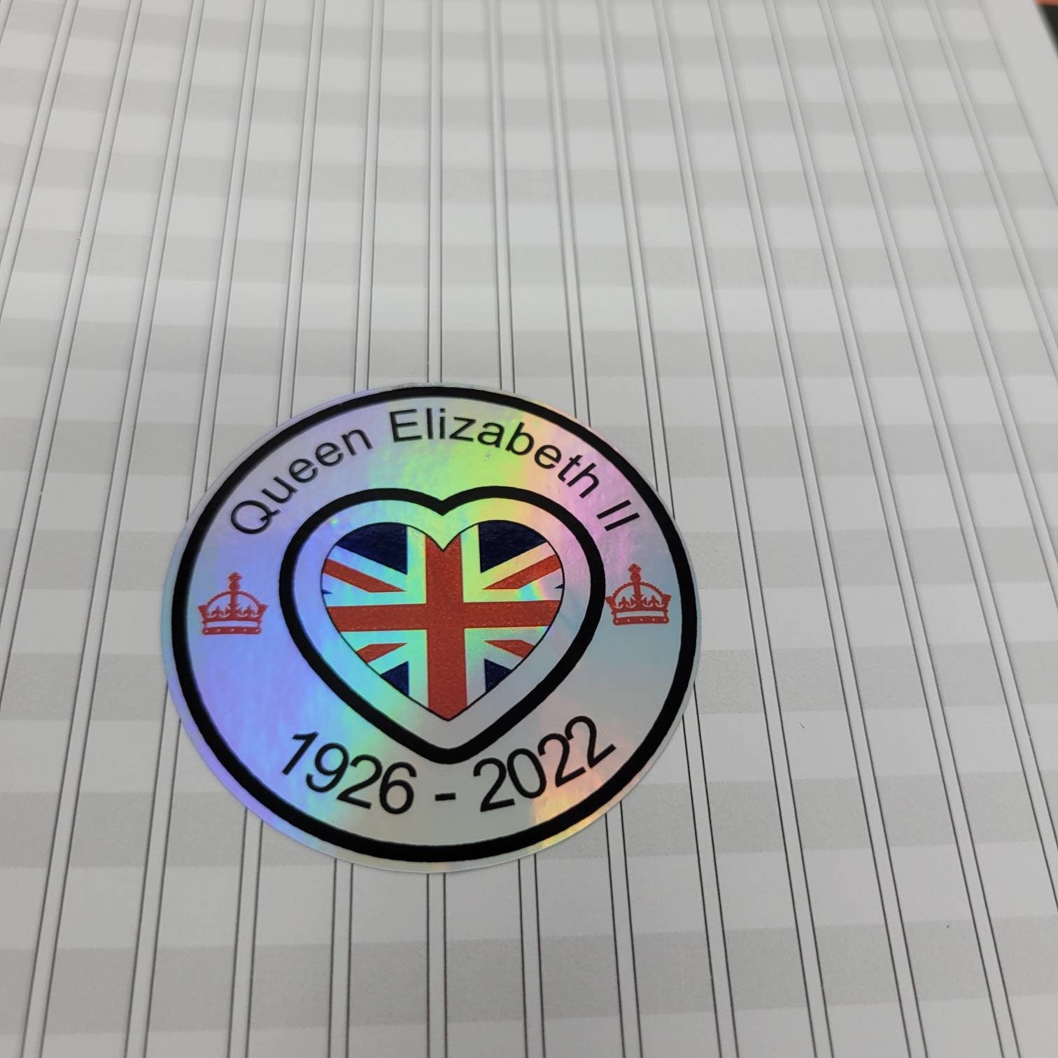 Ii Sticker Holographic Sticker - RIP Queen Elizabeth II Sticker / Decal - Queen ...