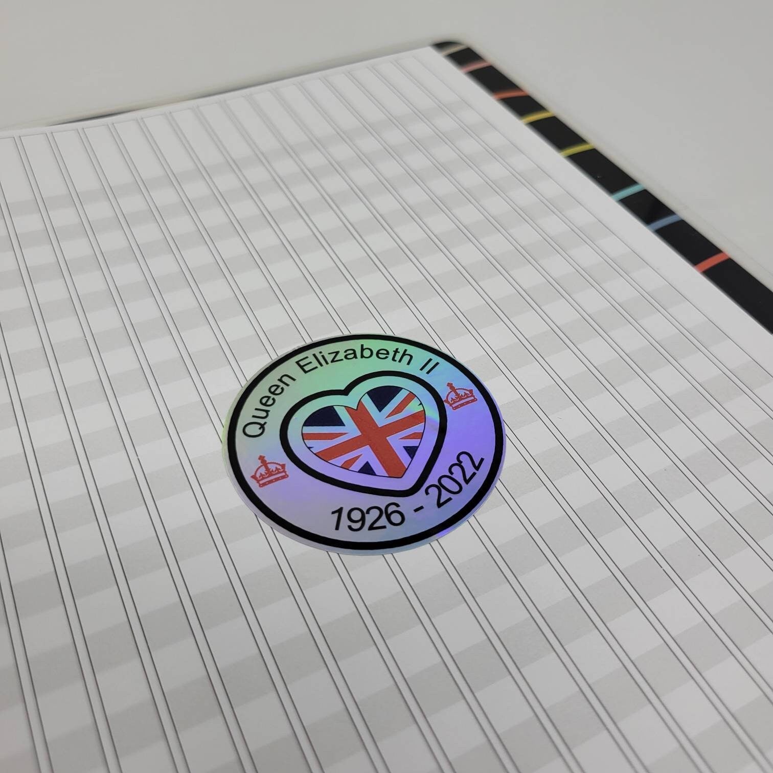 Ii Sticker Holographic Sticker - RIP Queen Elizabeth II Sticker / Decal - Queen ...
