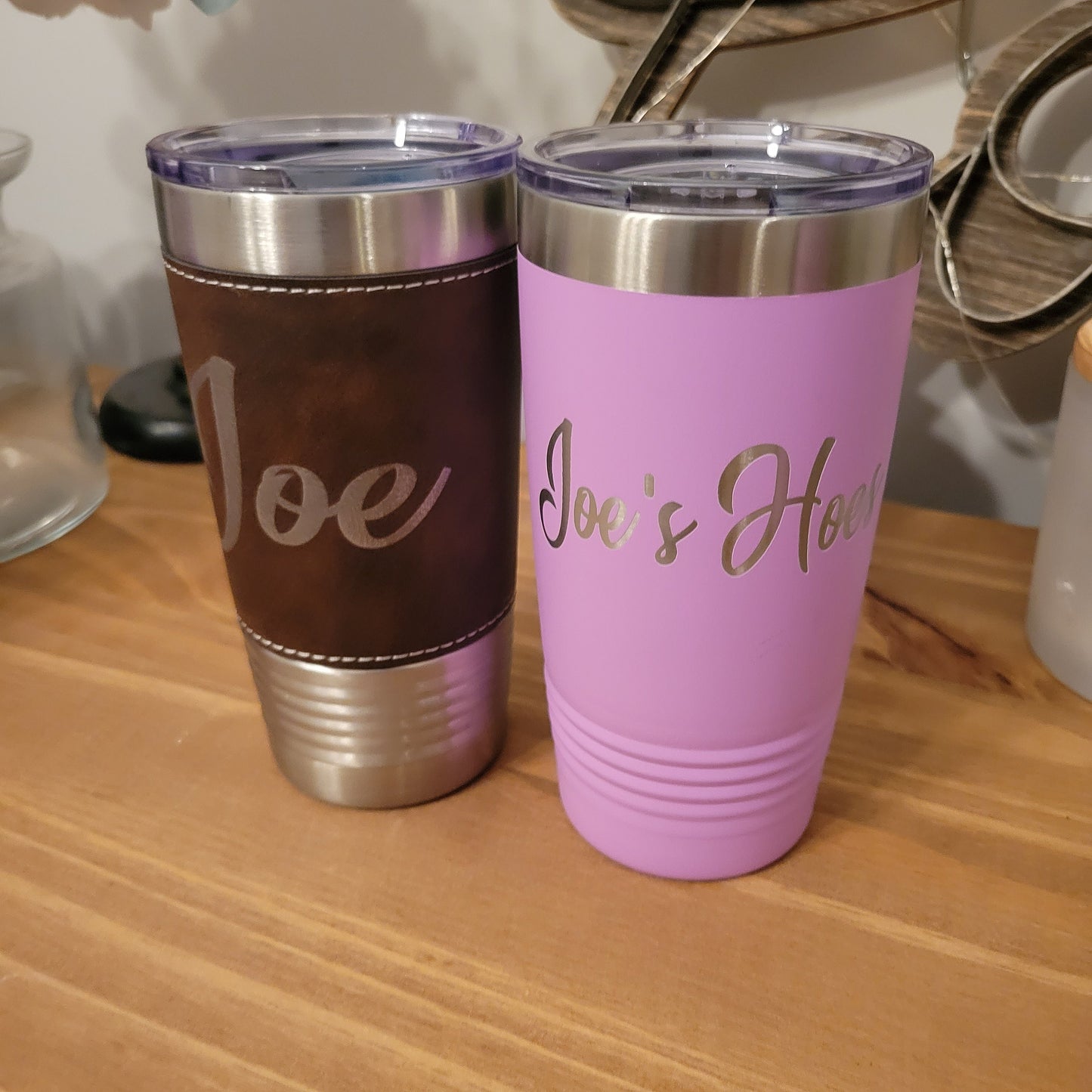 Personalized Leatherette Tumbler - Customized Engraved Insulated Tumbler, Engraved 20oz Insulated Tumbler - Image 9 of 9