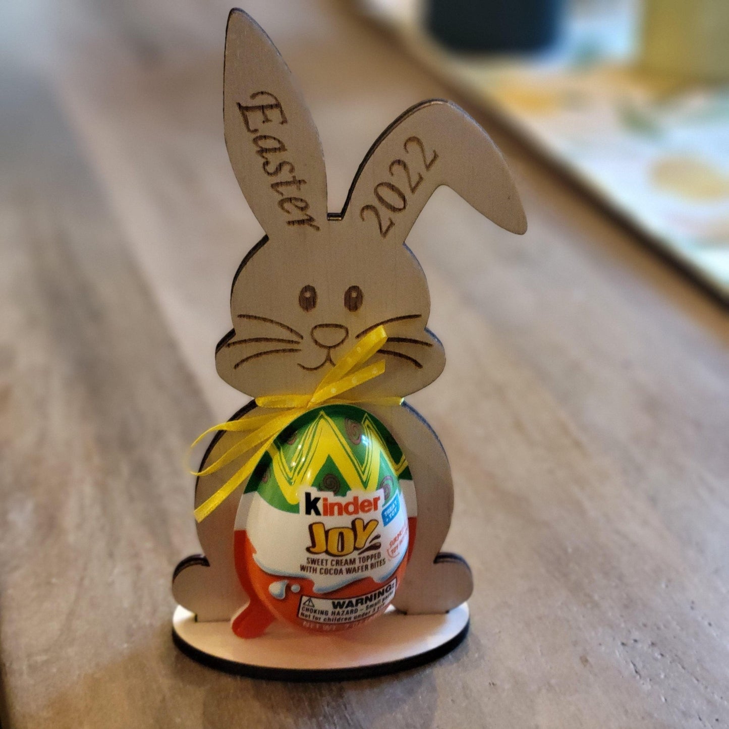 Kinder Easter Egg Holder - Easter Bunny ****FILE ONLY*** - Wood Unlimited#