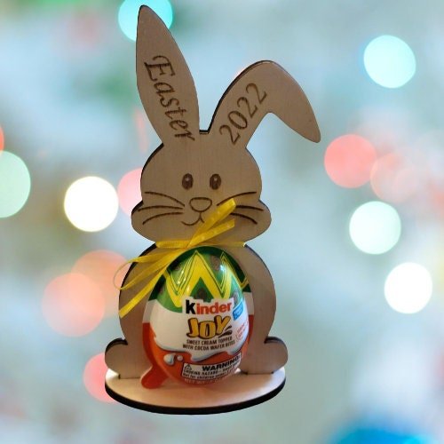 Kinder Easter Egg Holder - Easter Bunny ****FILE ONLY*** - Wood Unlimited#