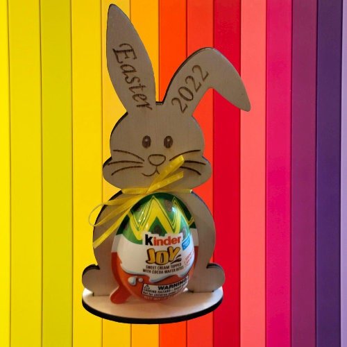 Kinder Easter Egg Holder - Easter Bunny ****FILE ONLY*** - Wood Unlimited#