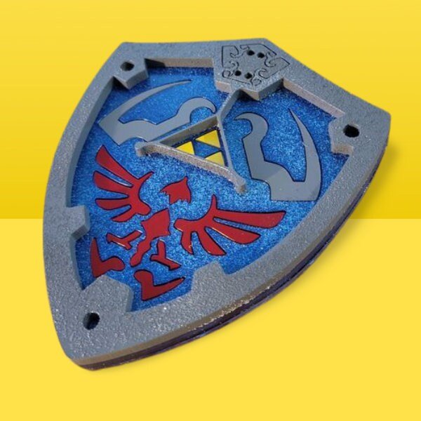 Laser Cut Hylian Shield - Legend of Zelda Laser Cut File Bundle - Glowforge Ready File, Lightburn - Omtech - CO2 Laser Cut Files - Wood Unlimited#