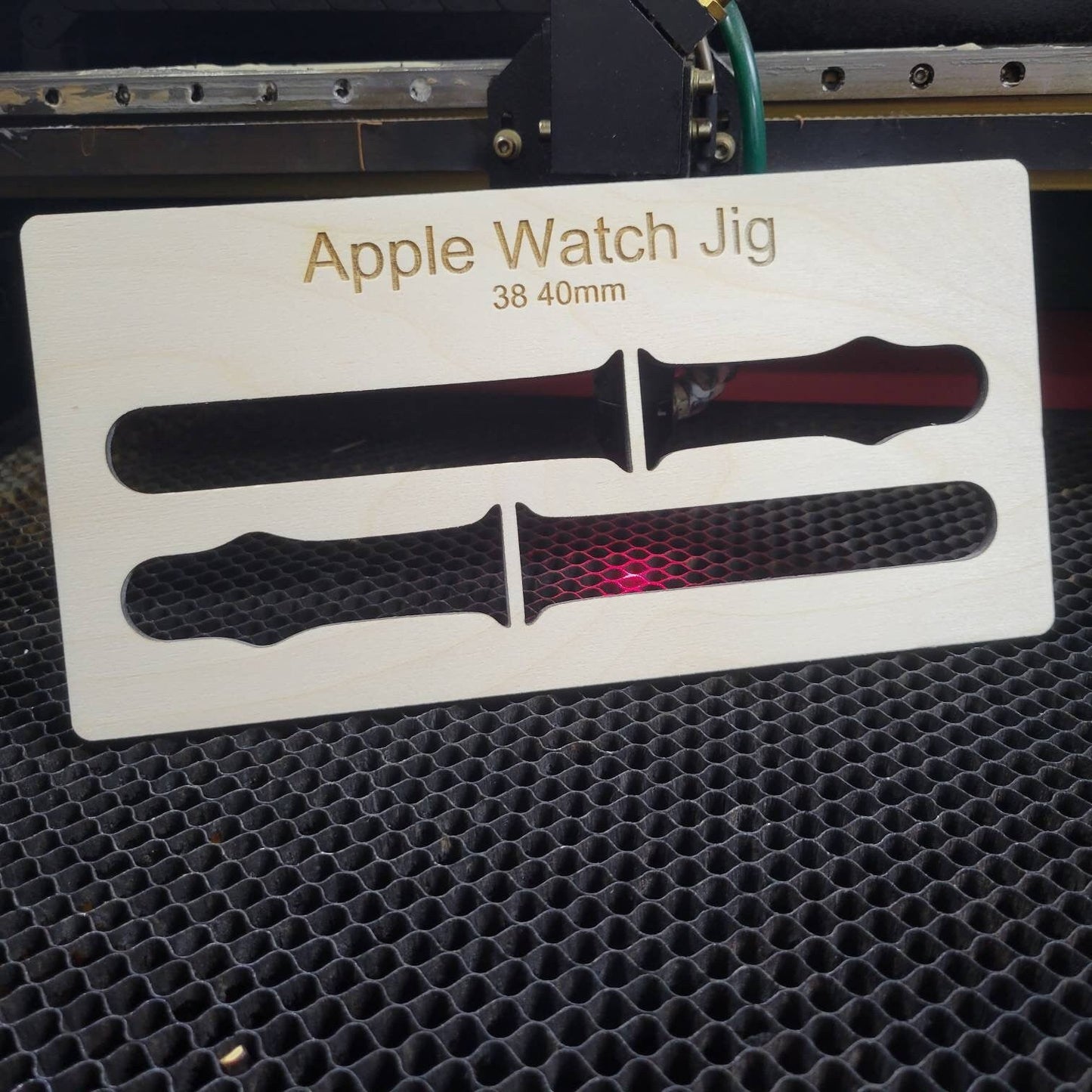 Laser Ready Apple Watch Jig File - Lightburn - Omtech - CO2 Lasers File - Glowforge Accessory | Instant Download - 2, 6 and 12 band jig - Wood Unlimited#