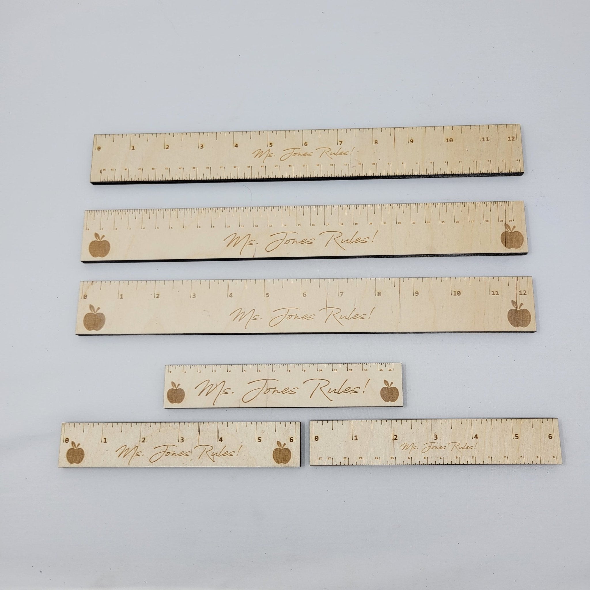 Inch, MM & CM Laser Rulers - SVG Lightburn Glowforge Ready – Wood Unlimited