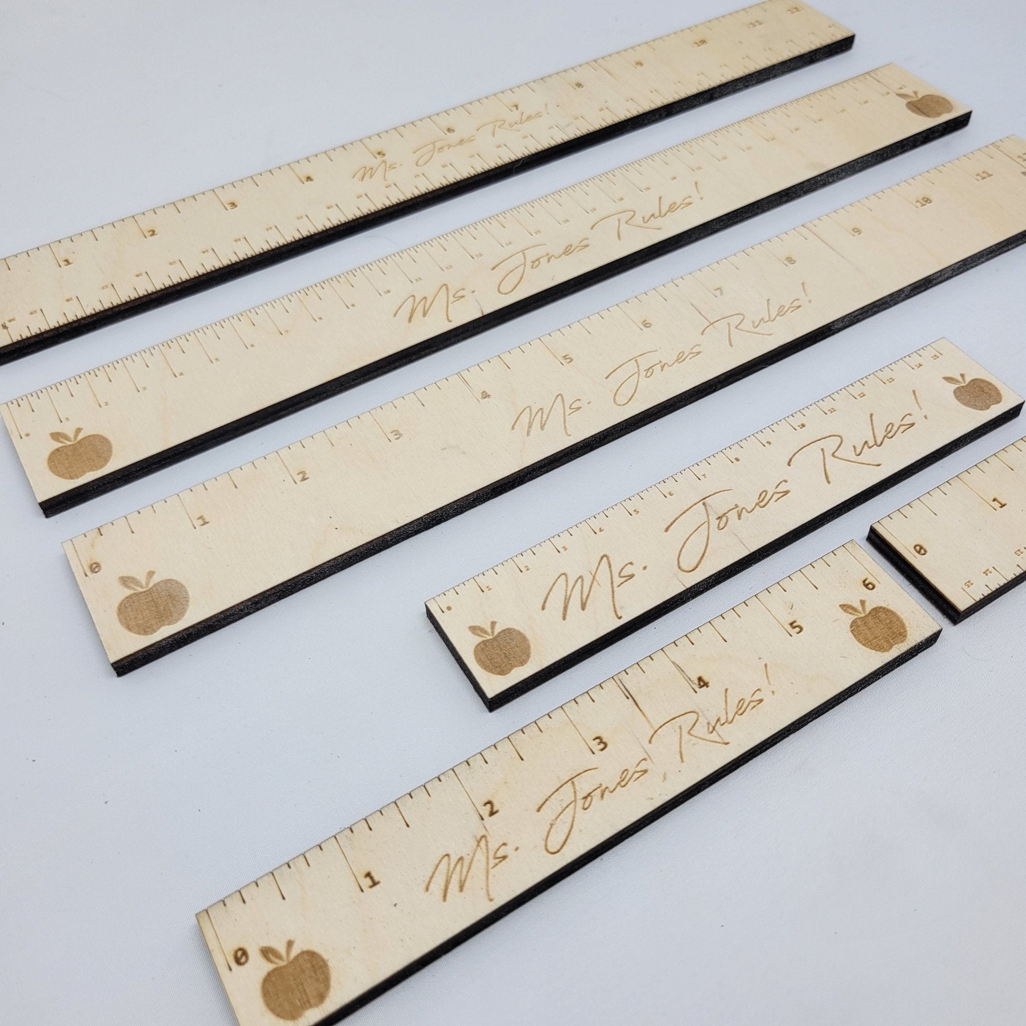Light Brown Ruler Inch, MM & CM Laser Rulers - SVG Lightburn Glowforge Ready – Wood Unlimited