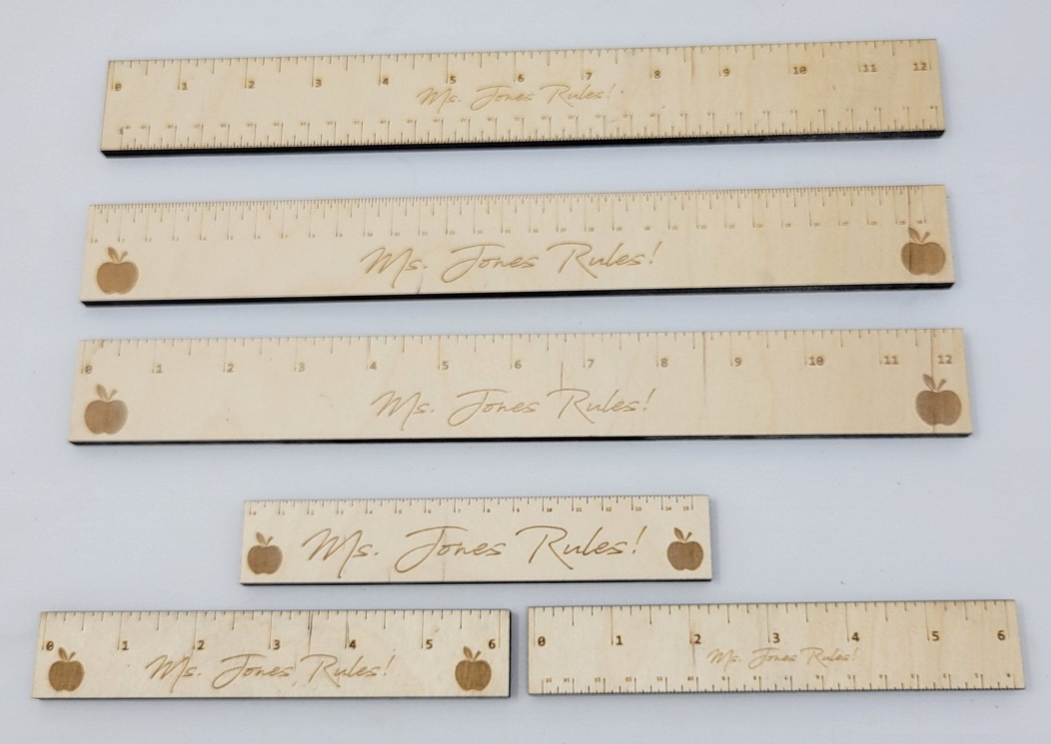 Inch, MM & CM Laser Rulers - SVG Lightburn Glowforge Ready – Wood Unlimited