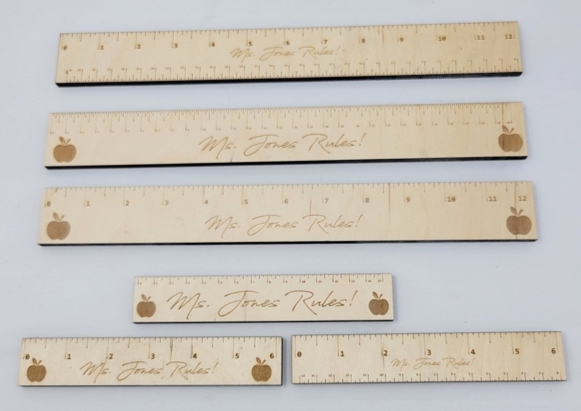 Laser Ready Ruler Files - Inch, MM and CM Rulers - Ruler Glowforge File - Lightburn - Omtech - CO2 Lasers File - Laser Cut Ruler File - Wood Unlimited#