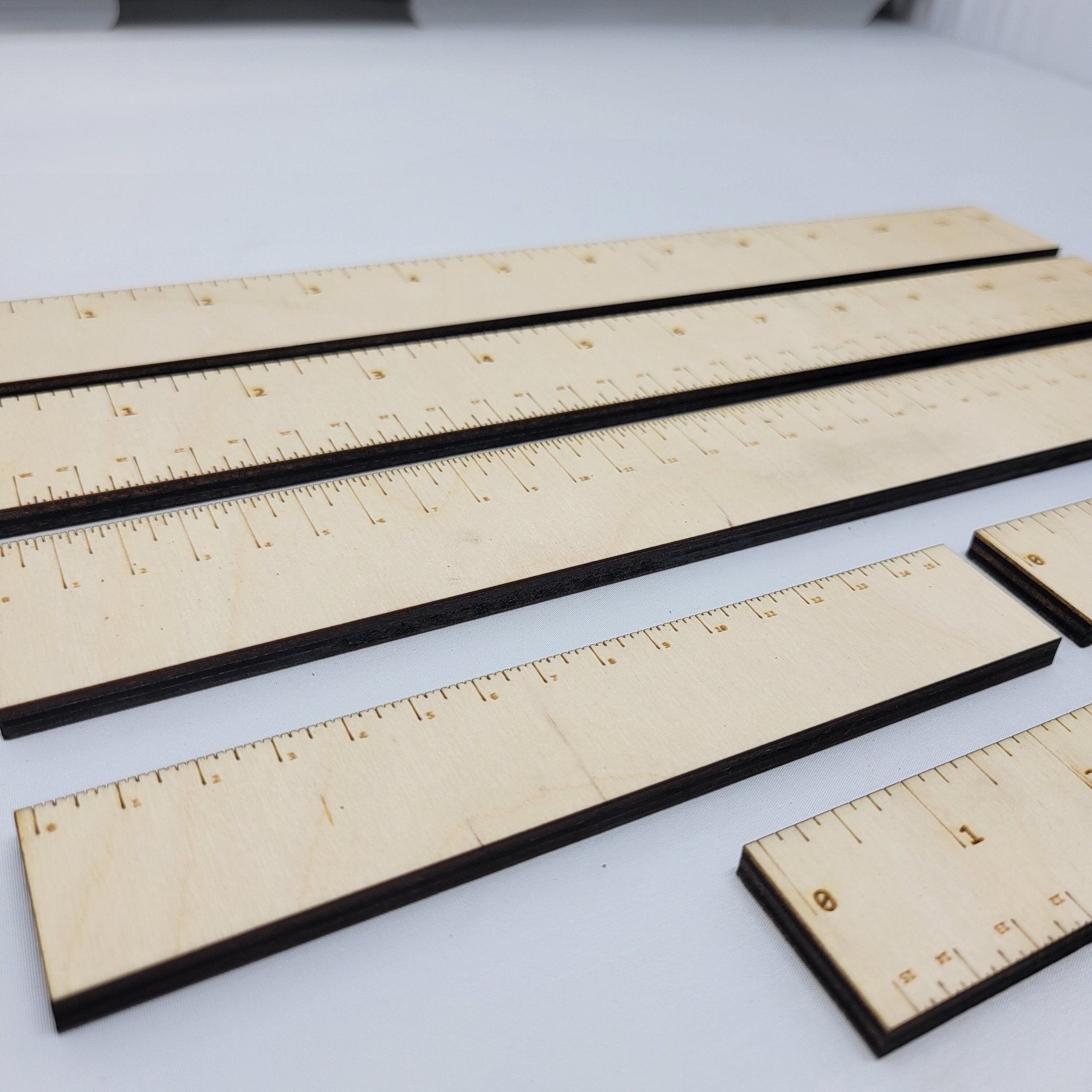 Inch, MM & CM Laser Rulers - SVG Lightburn Glowforge Ready – Wood Unlimited
