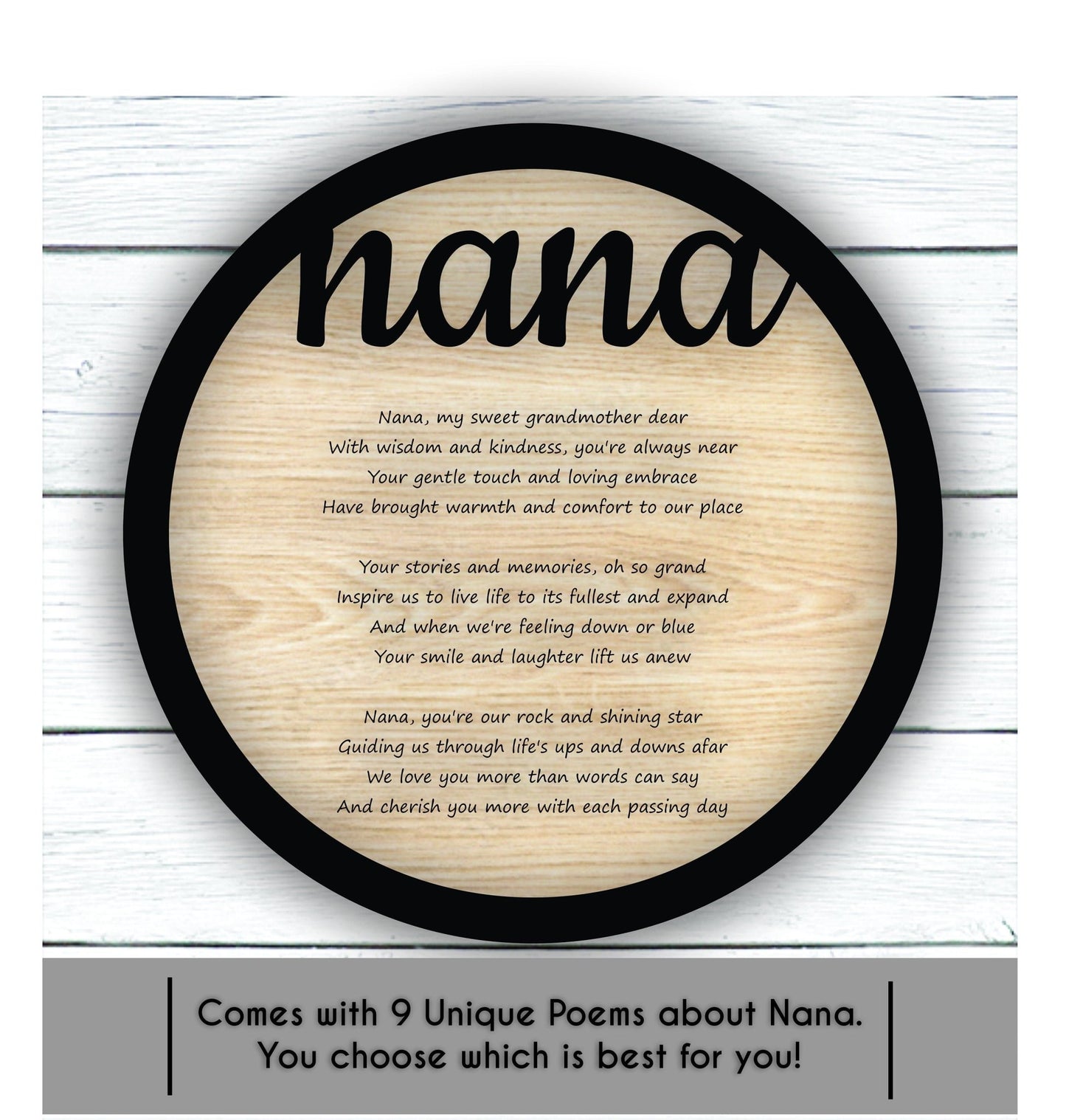 Mother's Day Gift for Nana - Plaque Bundle - Lightburn - Omtech - CO2 Lasers File - Glowforge file | Instant Download - Wood Unlimited#