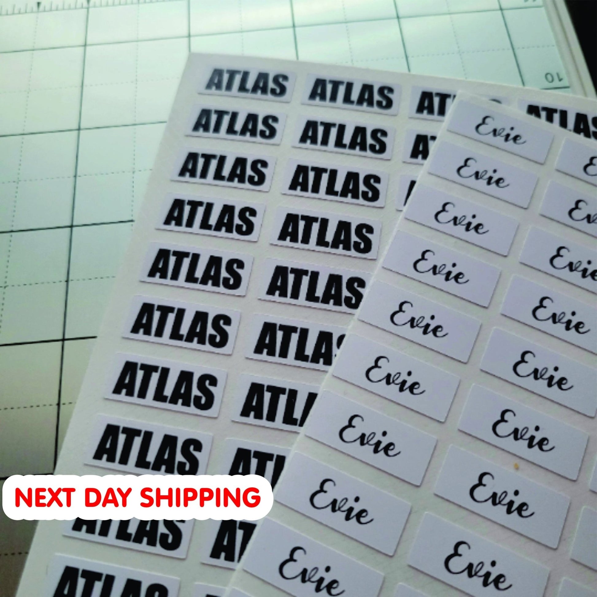 Personalized Back to School Name Stickers for Kids - Small Waterproof Name Labels for Daycare, School, and More! Dishwasher Safe - Wood Unlimited#