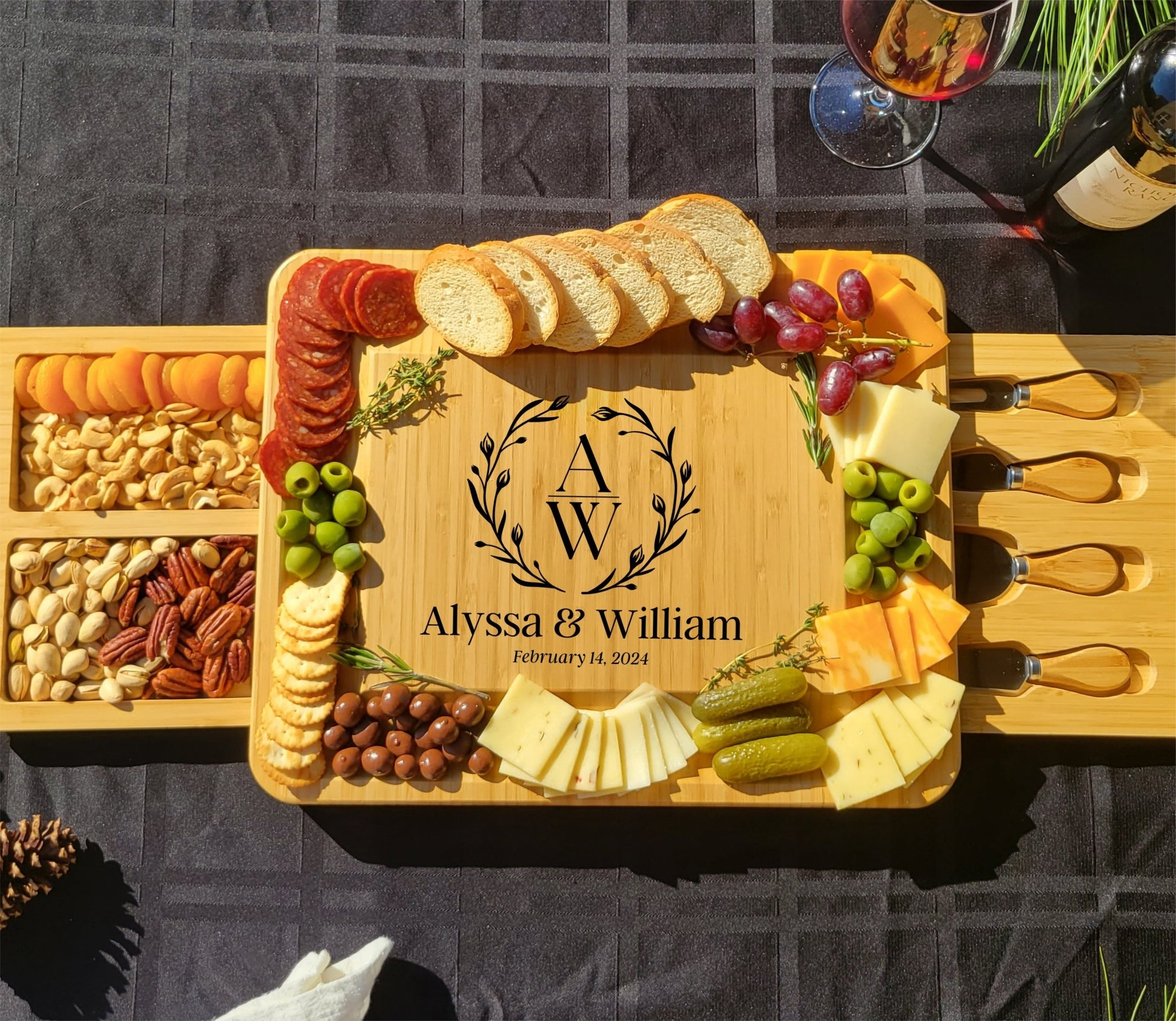 Personalized Charcuterie Board, Cutting Board Wedding Gift, Couple Christmas Gift, Bridal Shower Gift, Housewarming Gift, Anniversary Gift - Wood Unlimited#