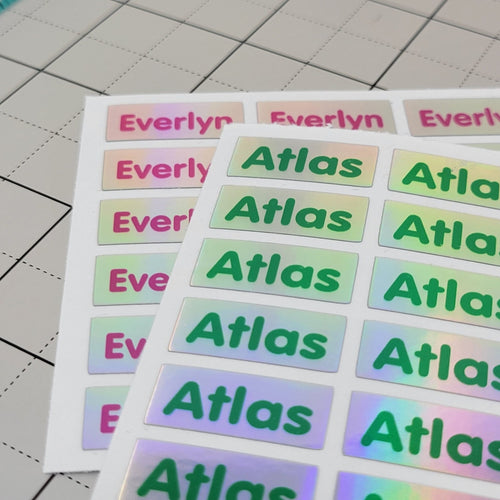Colorful Waterproof Name Labels for School & Daycare – Wood Unlimited