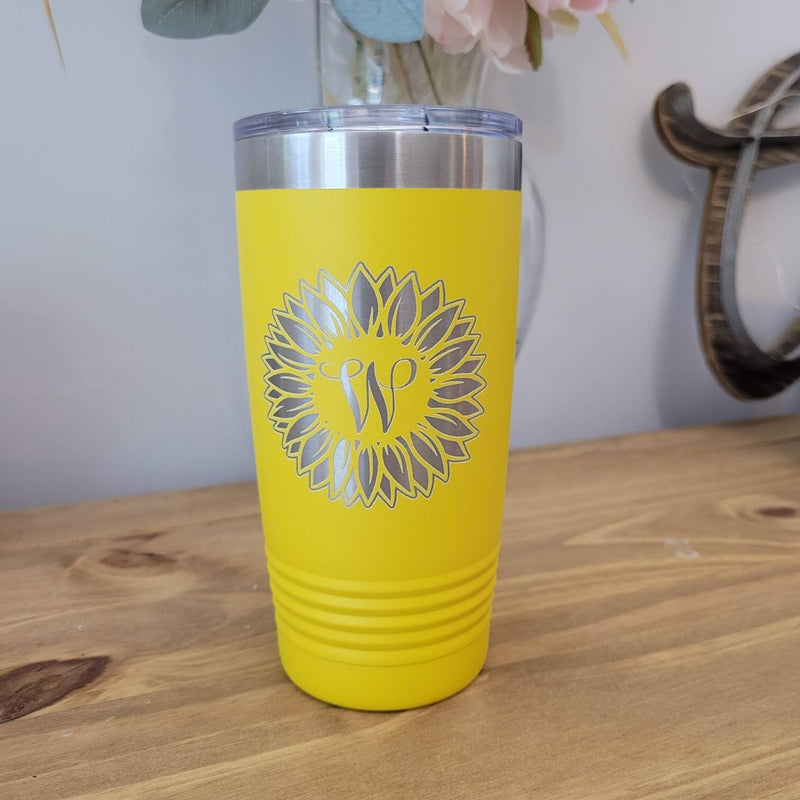 Sunflower Tumbler Engraved Yeti 30oz 