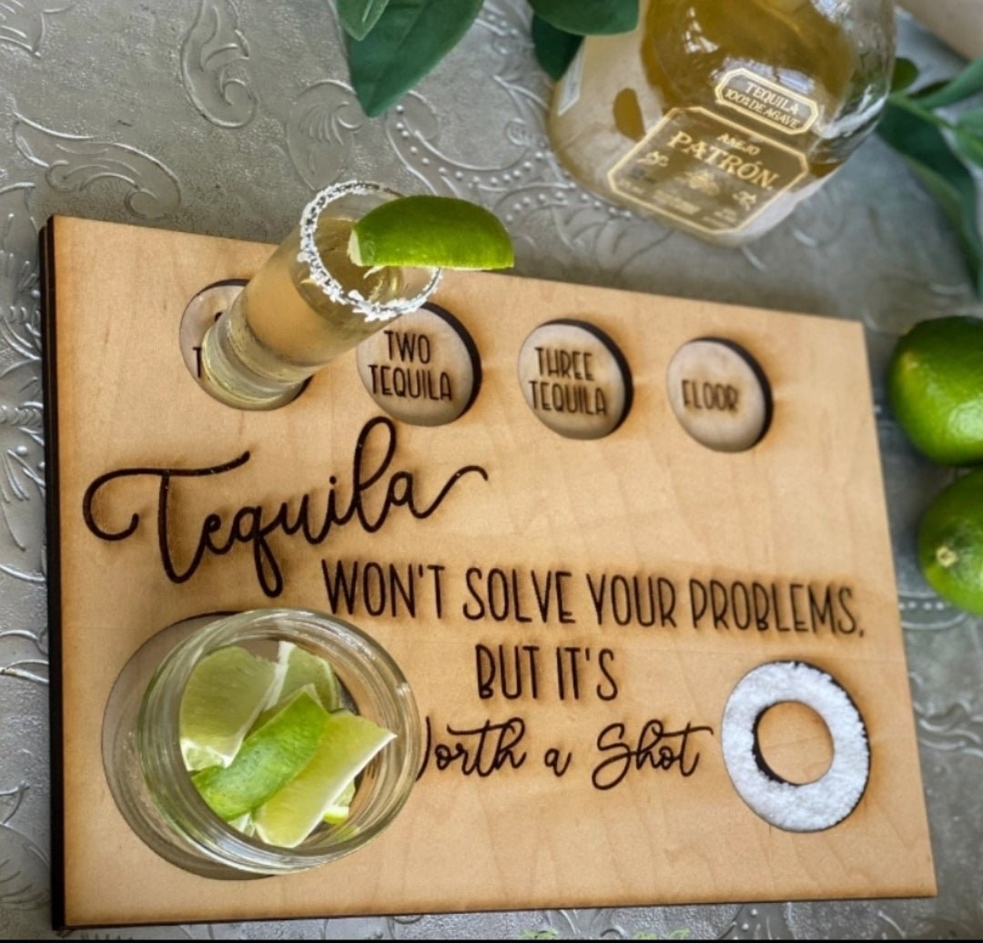 Tequila Shot Flight - Wood Unlimited#