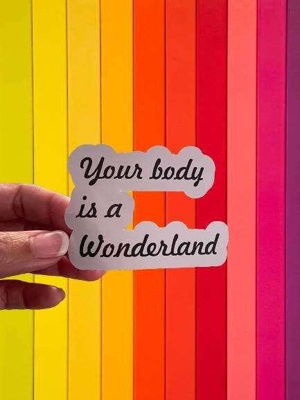 Your Body is a Wonderland Sticker - Funny Sticker - John Mayer - Gift - Wood Unlimited#